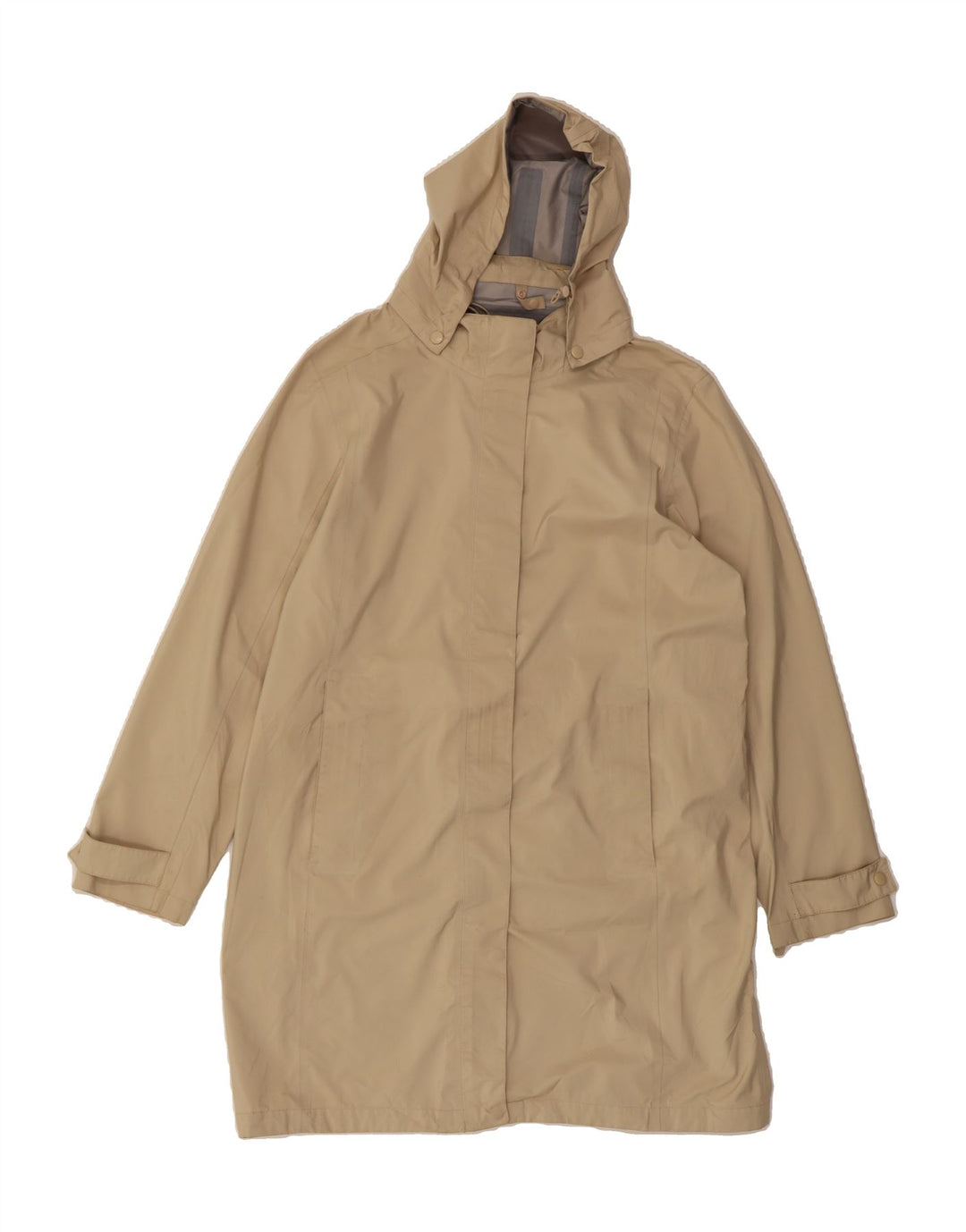 L.L.BEAN Womens Hooded Overcoat UK 18 XL Beige Polyester Vintage L.L.Bean and Second-Hand L.L.Bean from Messina Hembry 