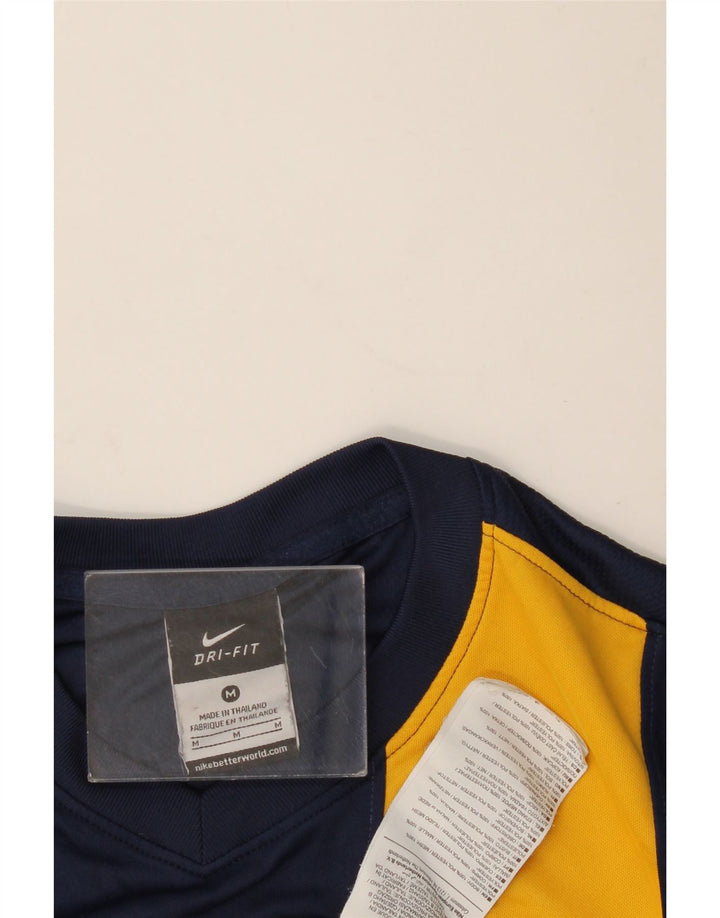 Bărbați NIKE Dri Fit Graphic Top cu mânecă lungă, mediu, bleumarin, color block