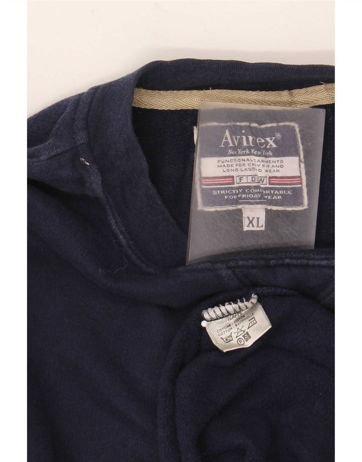 Hanorac pentru bărbați Avirex Jumper XL Bleumarin Bumbac