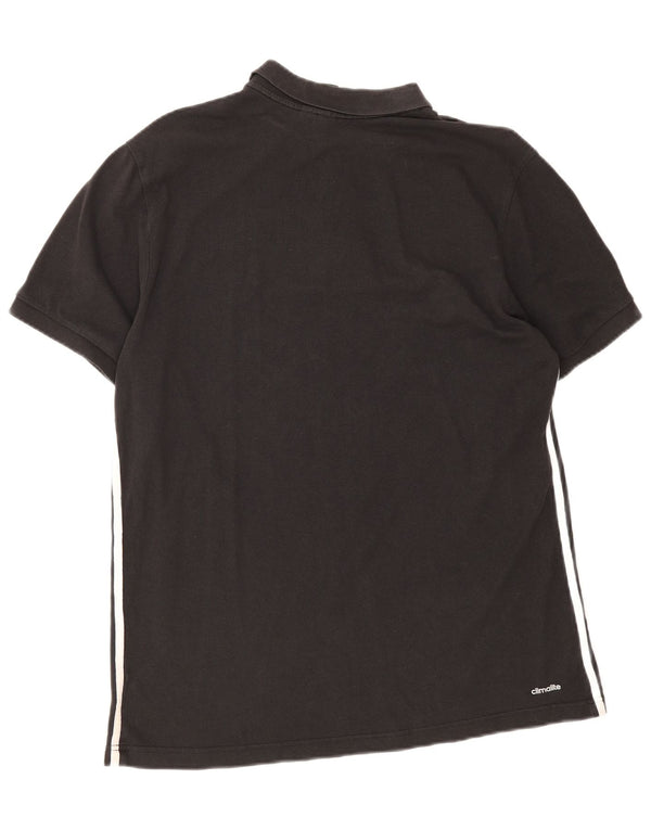 Tricou polo Adidas Climalite pentru bărbați XL, bumbac negru