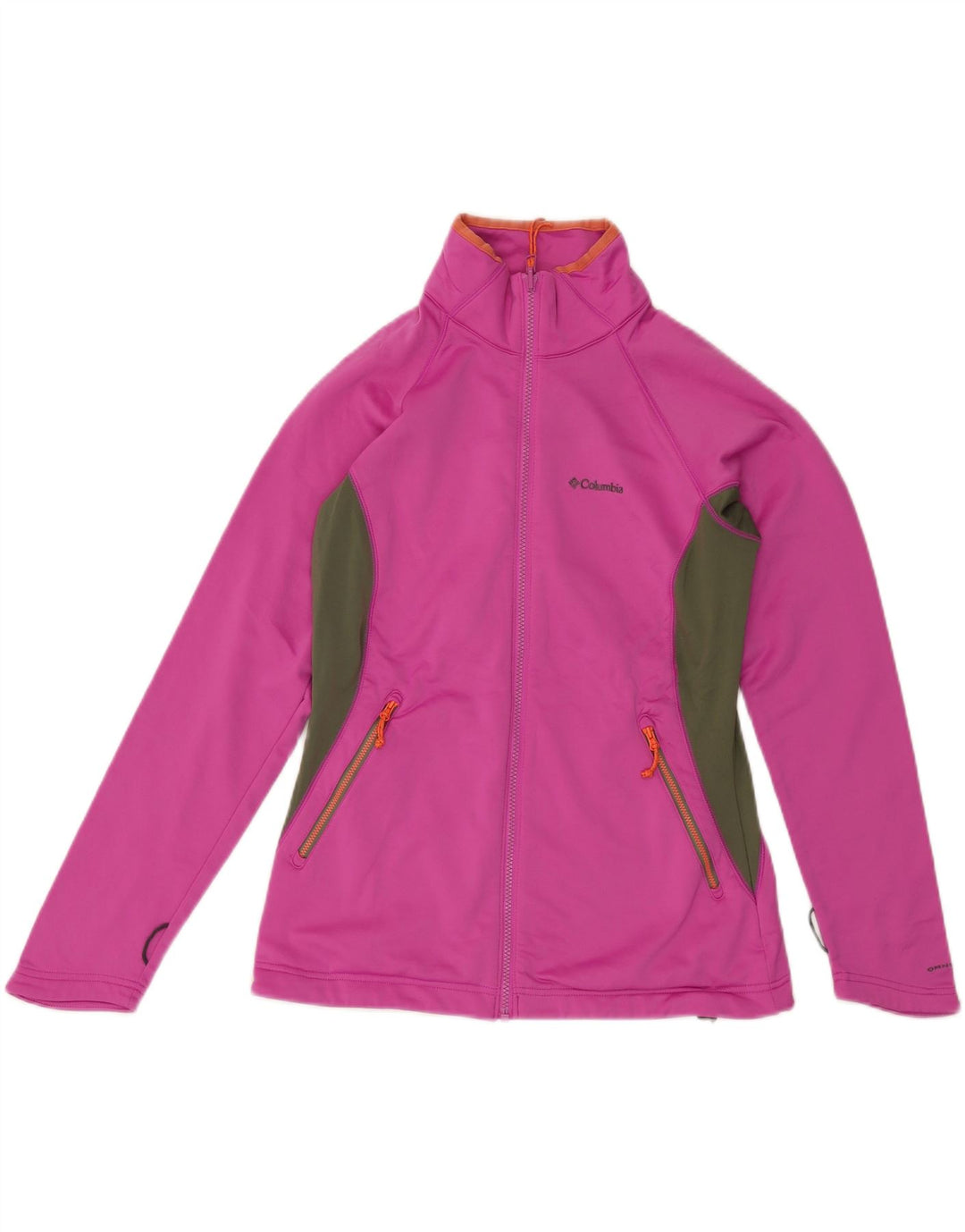 COLUMBIA Womens Omni-Wick Tracksuit Top Jacket UK 14 Medium Pink Vintage Columbia and Second-Hand Columbia from Messina Hembry 