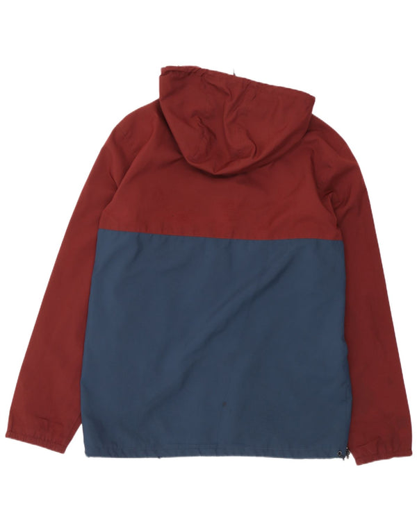 Jachetă de ploaie cu glugă pentru bărbați Vans UK 38 Medium Burgundy Colorblock