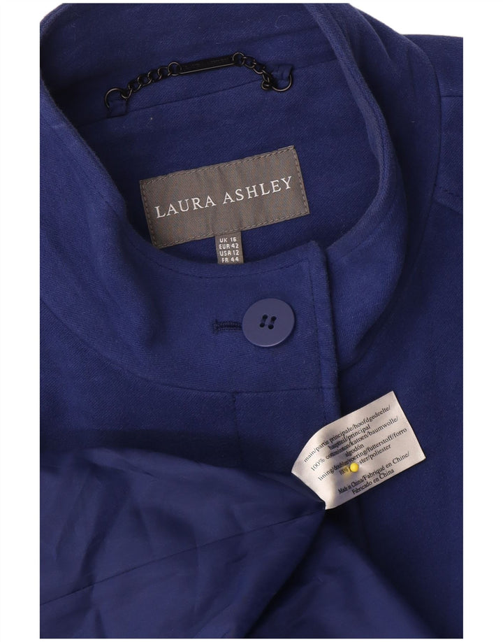 Pardesiu pentru femei Laura Ashley UK 16 mare bumbac bleumarin