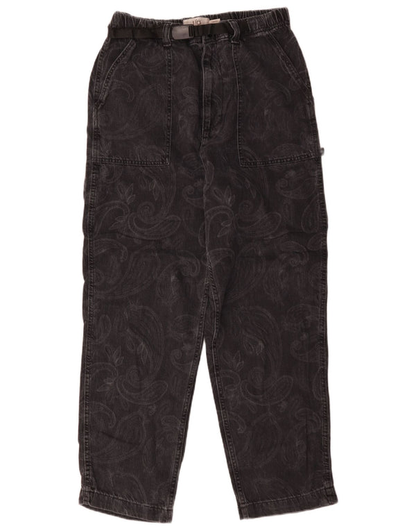 Blugi conici pentru bărbați Urban Outfitters L30 L26 Bumbac Paisley negru