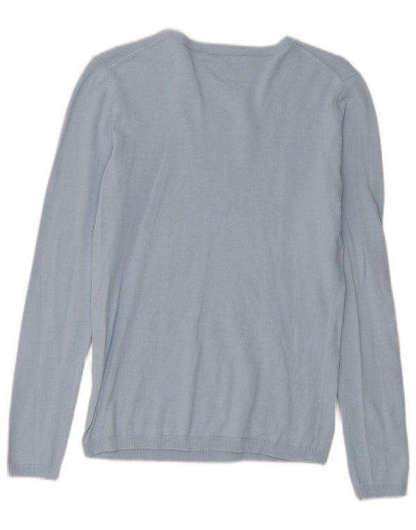 Pulover Tommy Hilfiger pentru femei cu decolteu triplu UK 6 XS Albastru