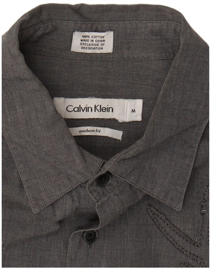 Cămașă Modern Fit CALVIN KLEIN, bumbac, gri mediu