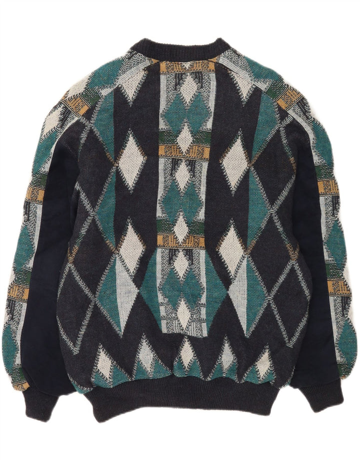 Geacă bomber pentru bărbați Luciano Chiari UK 40 mare bleumarin Argyle/Diamond