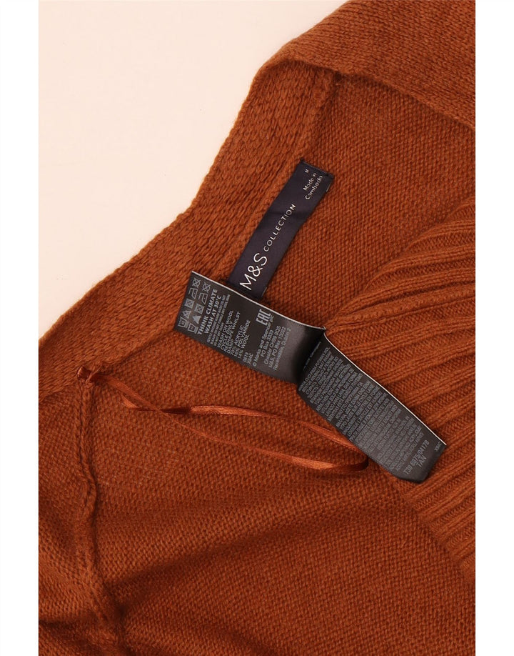 Pulover cardigan deschis pentru femei Marks & Spencer UK 14 maro mediu