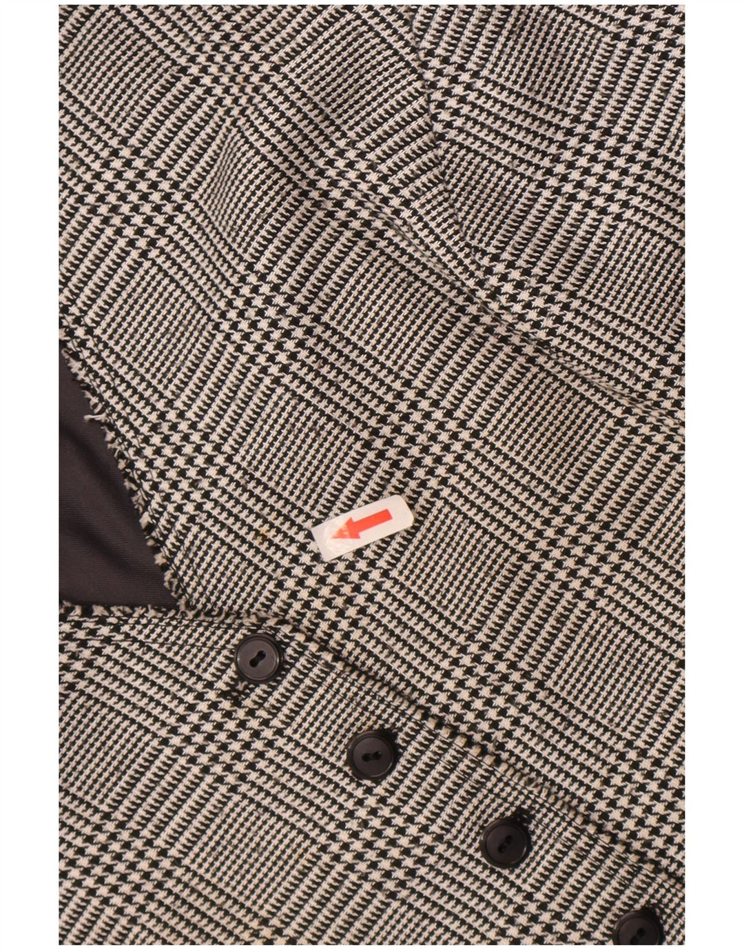 Vestă vintage pentru femei UK 16 mare, gri Houndstooth