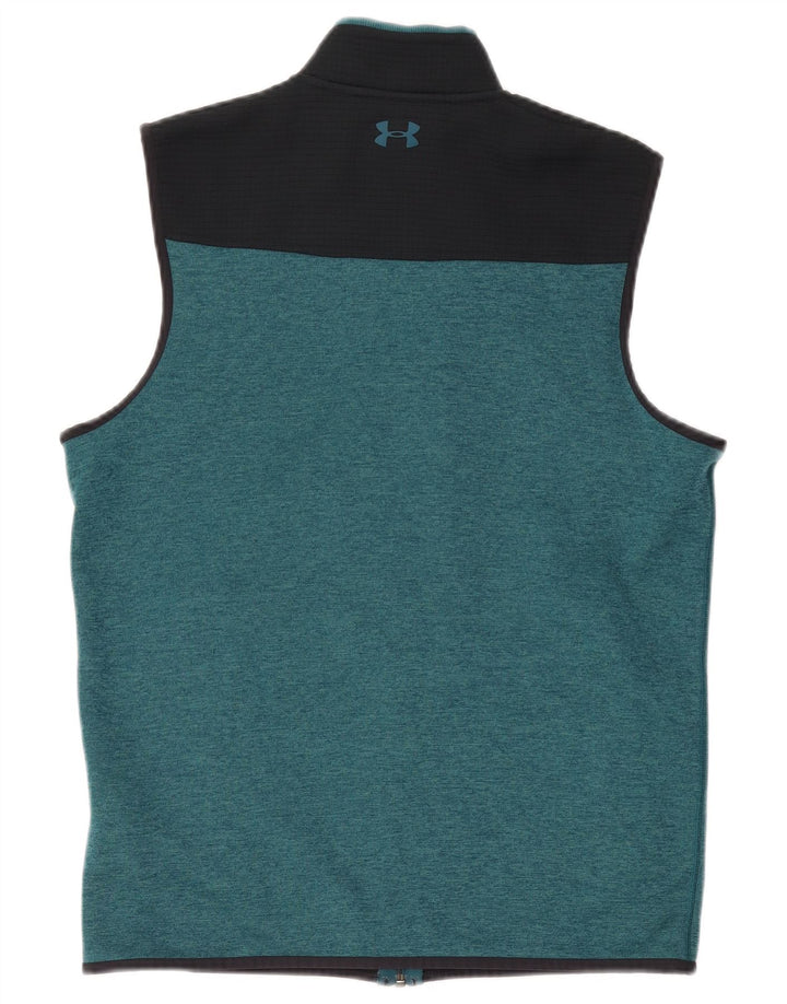 Jachetă de trening fără mâneci pentru bărbați Under Armour, verde mediu, color block