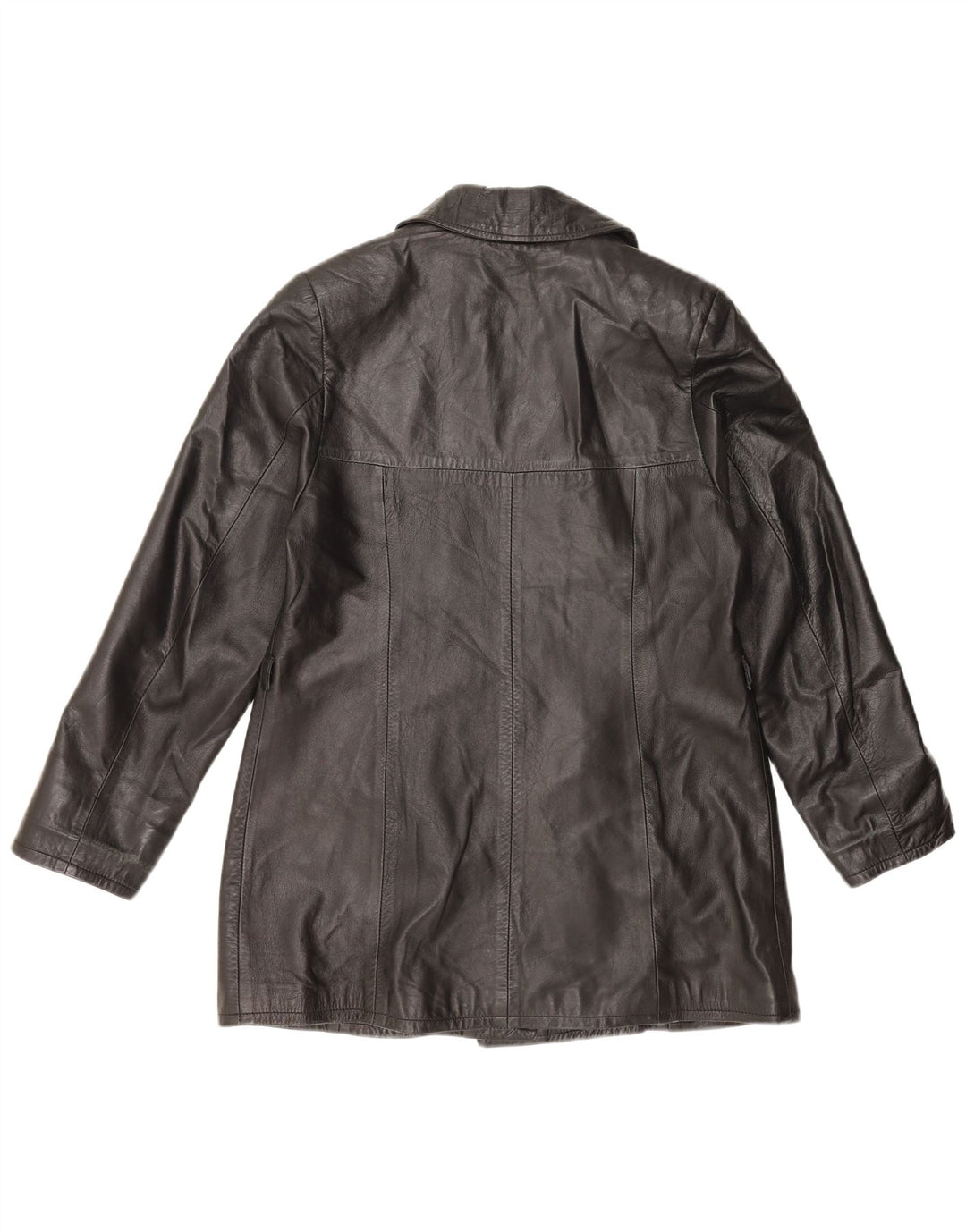 Jachetă de piele vintage pentru femei UK 18 XL din piele neagră