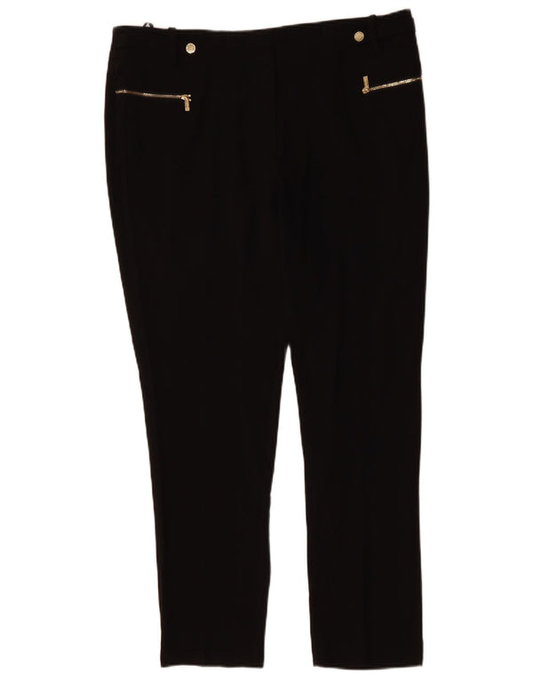 CALVIN KLEIN Pantaloni slim casual pentru femei US 12 Large W36 L30 Negru