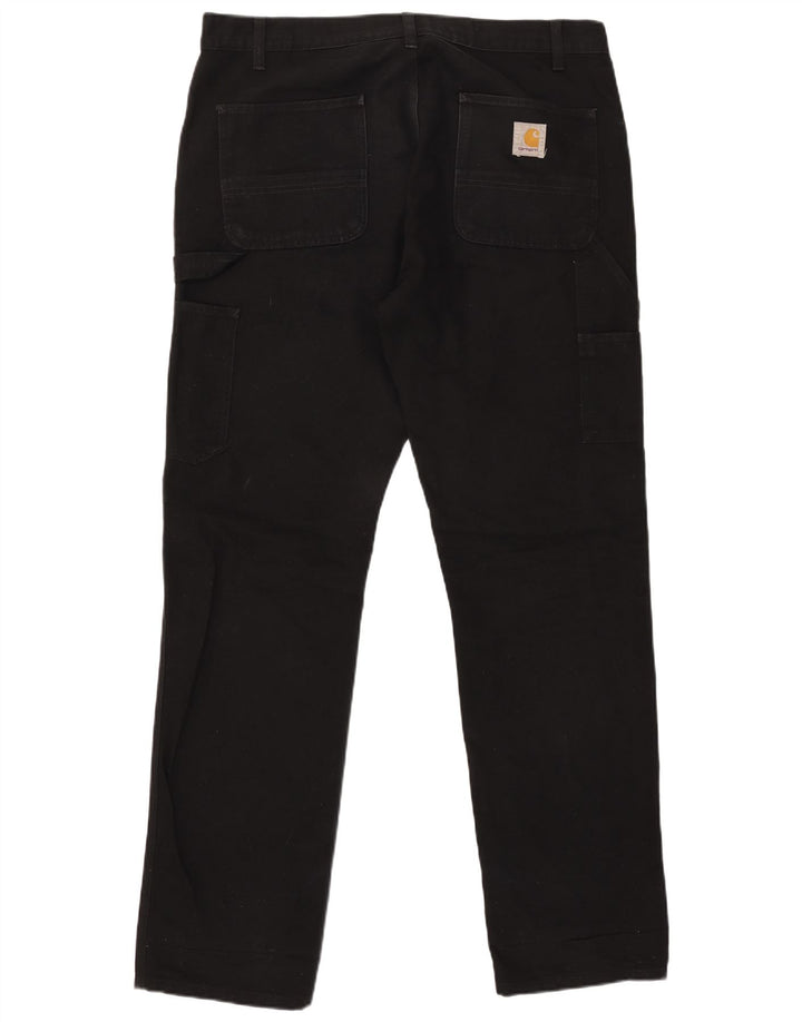 Pantaloni cargo drepti pentru bărbați CARHARTT W36 L34 poliester negru
