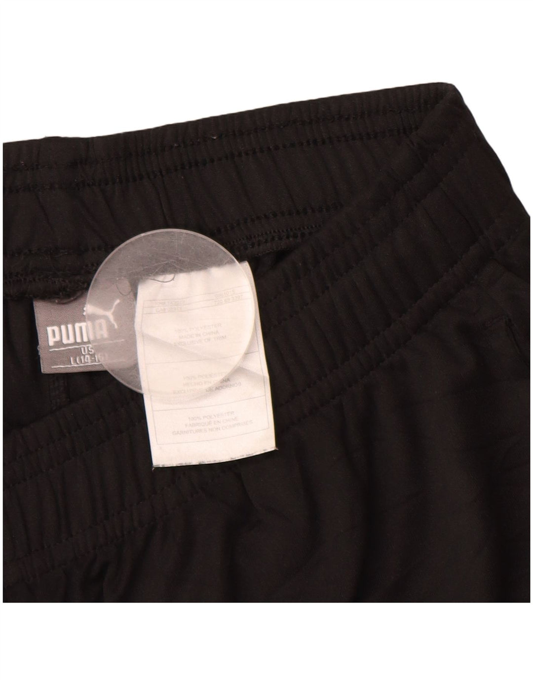 Pantaloni scurți sport grafic PUMA pentru băieți 14-15 ani, mari, negru, poliester