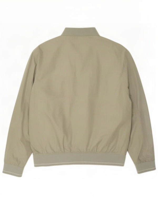 Jachetă bomber pentru bărbați Marks & Spencer, cu ajustare standard, UK 40, mare, verde, poliester