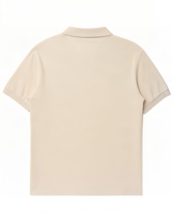 Tricou polo pentru bărbați Lacoste Mărimea 6 XL Bumbac alb