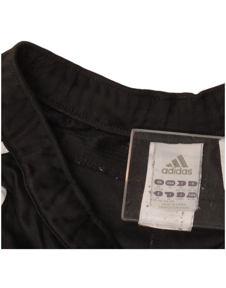 Pantaloni de trening cu grafic pentru femei Adidas UK 12/14 Poliester mediu negru