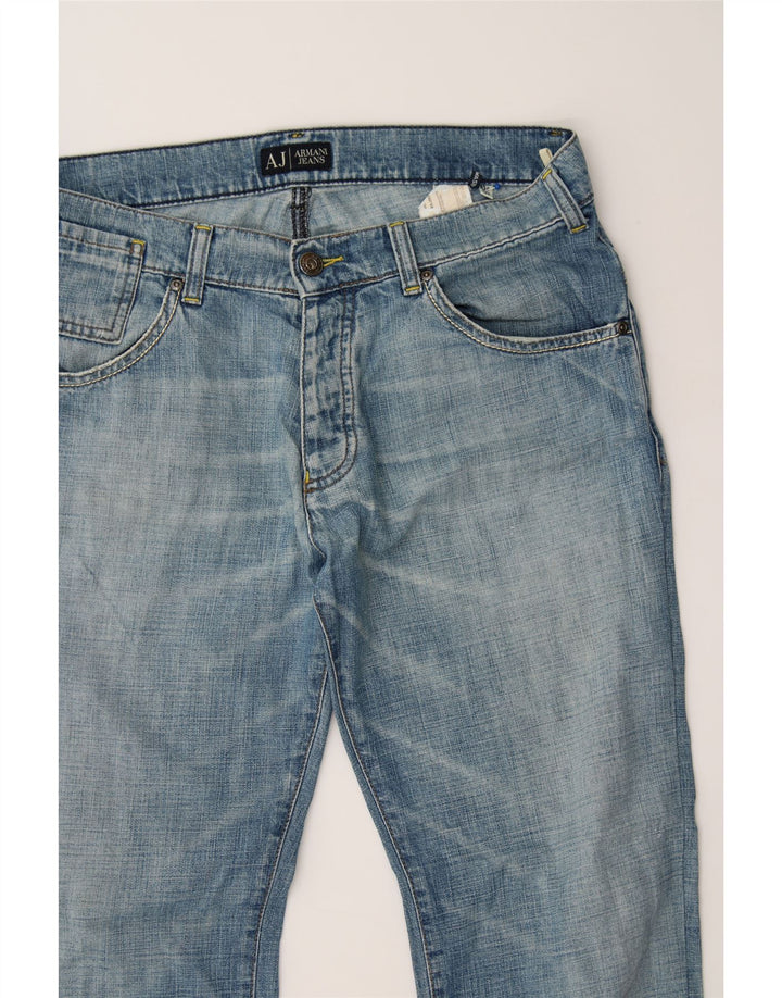 ARMANI Womens Straight Jeans W27 L27 Blue Cotton Vintage Armani and Second-Hand Armani from Messina Hembry 