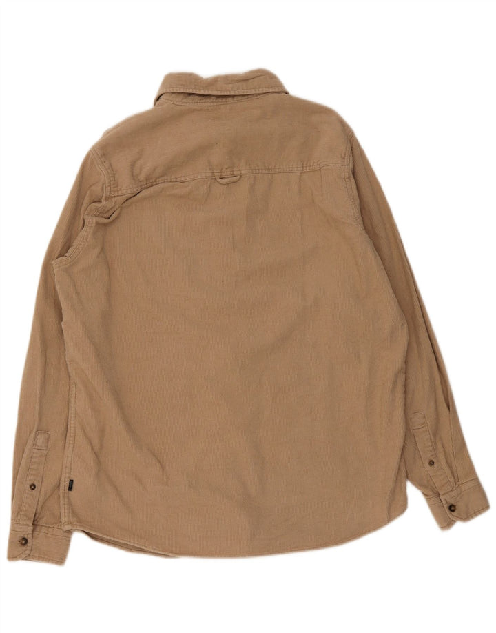 Cămașă Rip Curl pentru bărbați din velur, bumbac mediu bej
