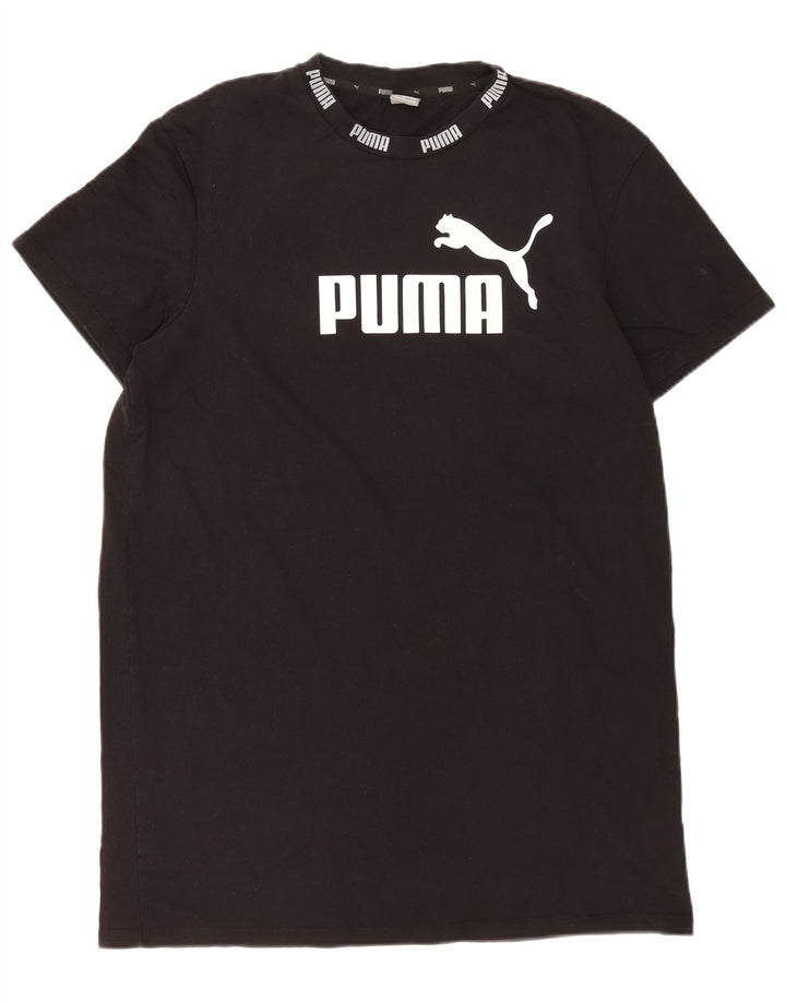 Tricou grafic Puma pentru bărbați Top mare din bumbac negru