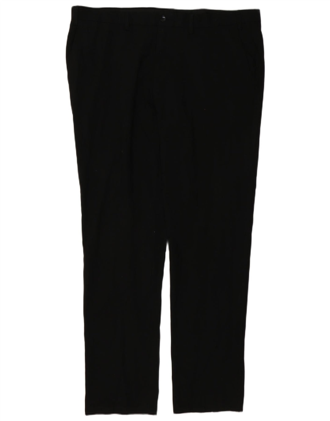MARKS & SPENCER Pantaloni chino subțiri pentru bărbați L40 L33 Poliester negru