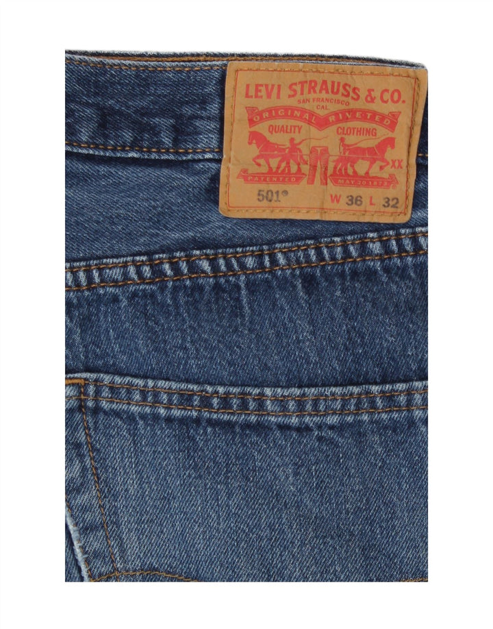 Blugi drepti pentru bărbați Levi's 501 W36 L32 albastru