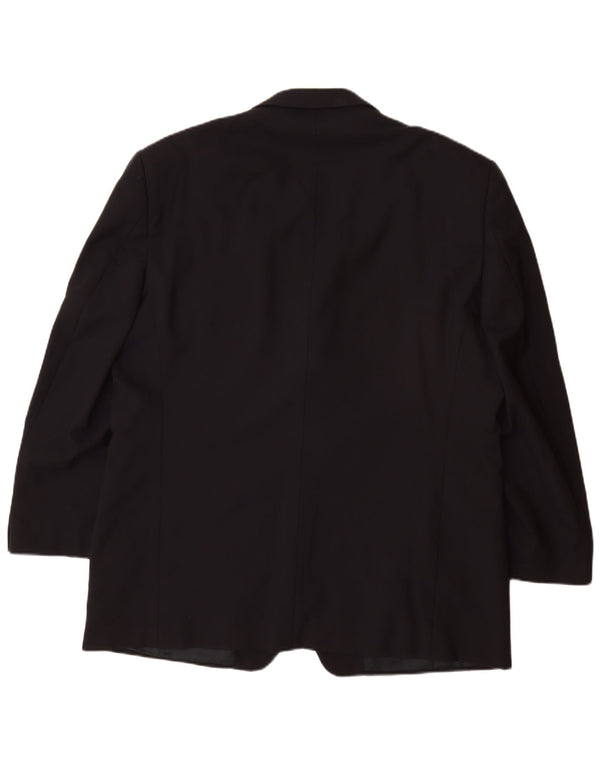 Jachetă blazer clasică cu 3 nasturi pentru bărbați VERSACE UK 42 XL bleumarin