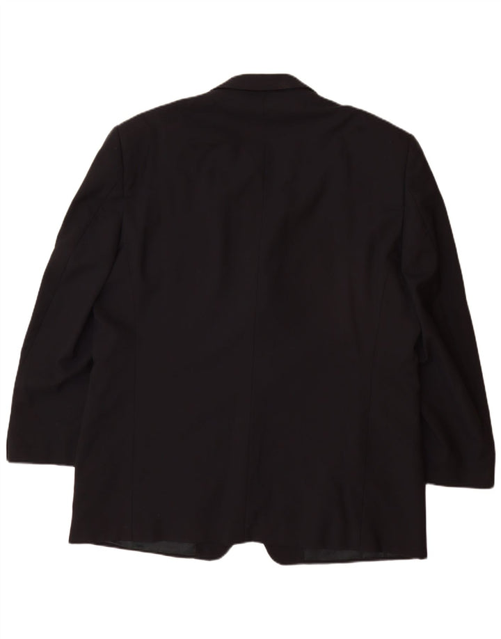 Jachetă blazer clasică cu 3 nasturi pentru bărbați VERSACE UK 42 XL bleumarin