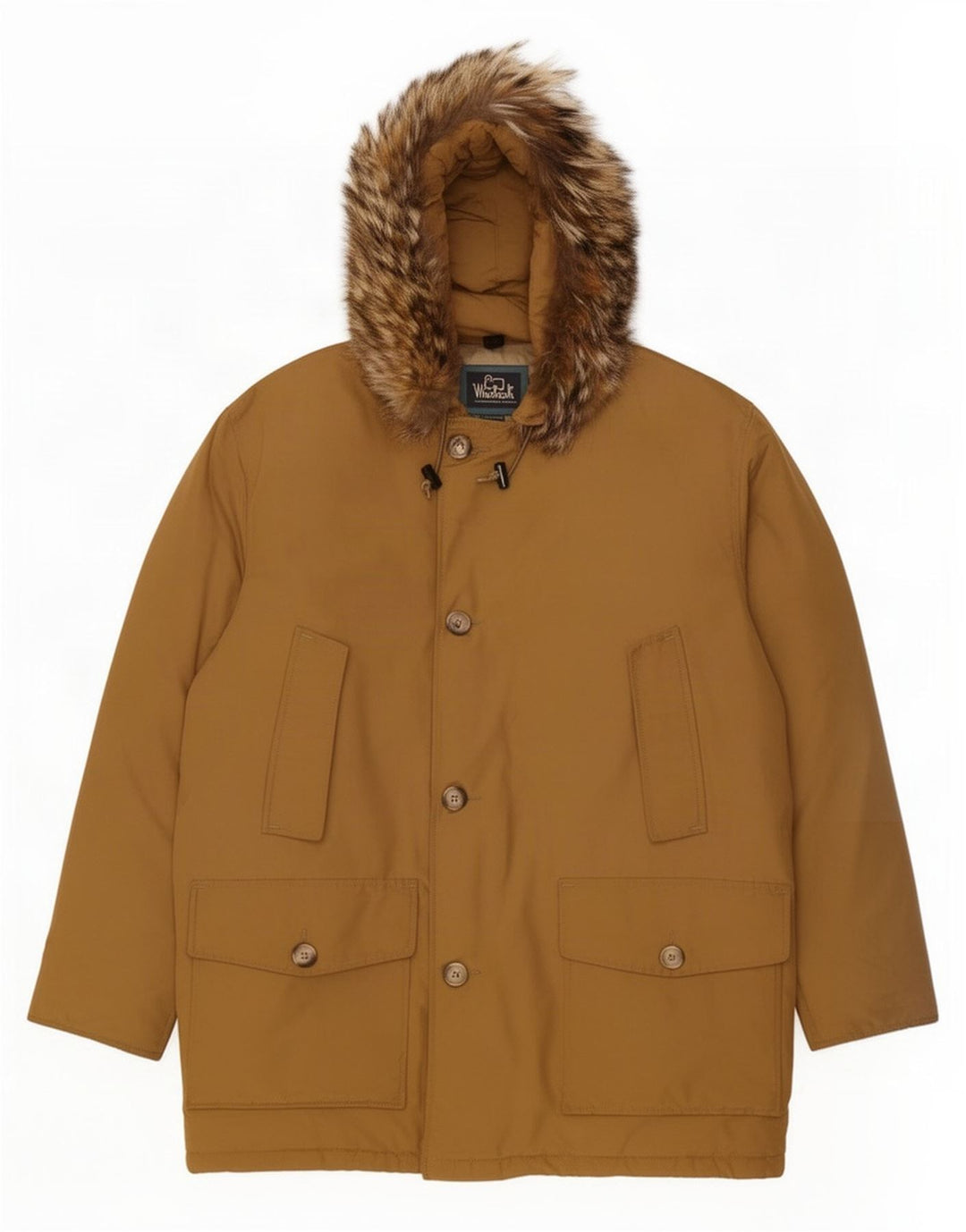 Jachetă parka cu glugă pentru bărbați Woolrich UK 40 mare, bej