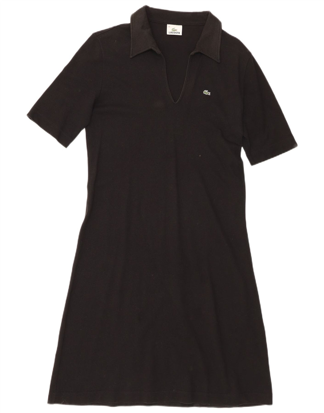 Rochie polo Lacoste pentru femei Mărimea 44 Bumbac negru mare