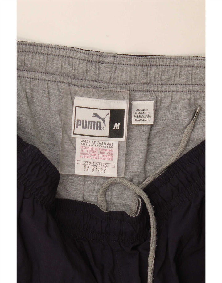 Pantaloni scurți sport cargo Puma pentru bărbați, nailon mediu bleumarin