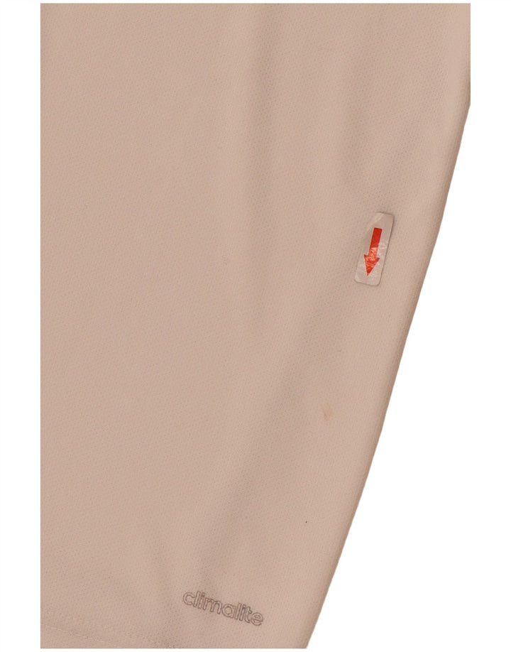 Tricou Adidas Climalite pentru bărbați Top mic poliester alb