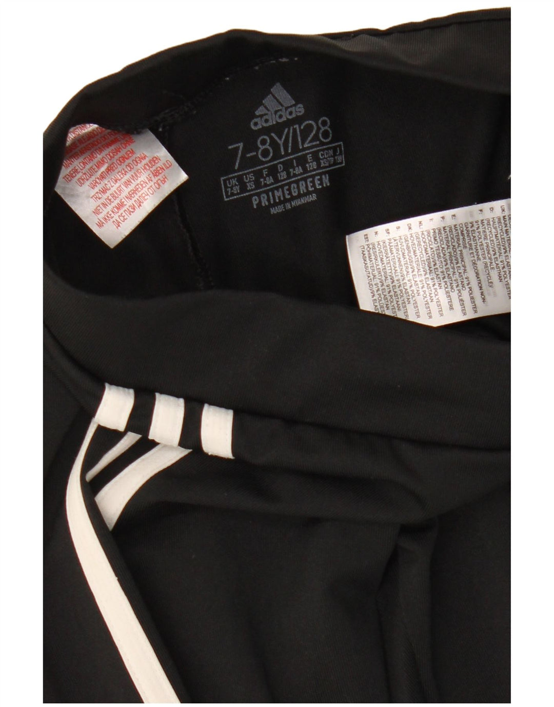 Leggings Aeroready pentru fete Adidas 7-8 ani poliester negru