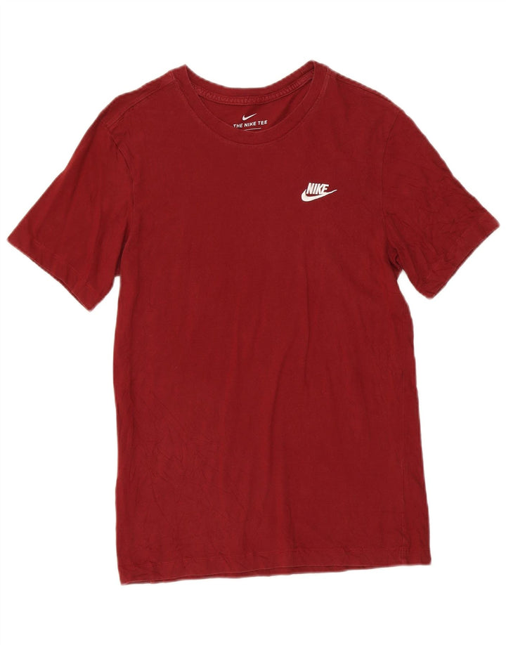 Tricou pentru bărbați Nike Top mic din bumbac burgundă