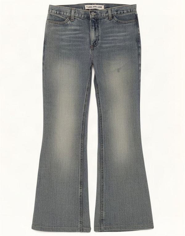 Gap Blugi evazați pentru femei UK 4 XS W27 L29 Blue Bumbac