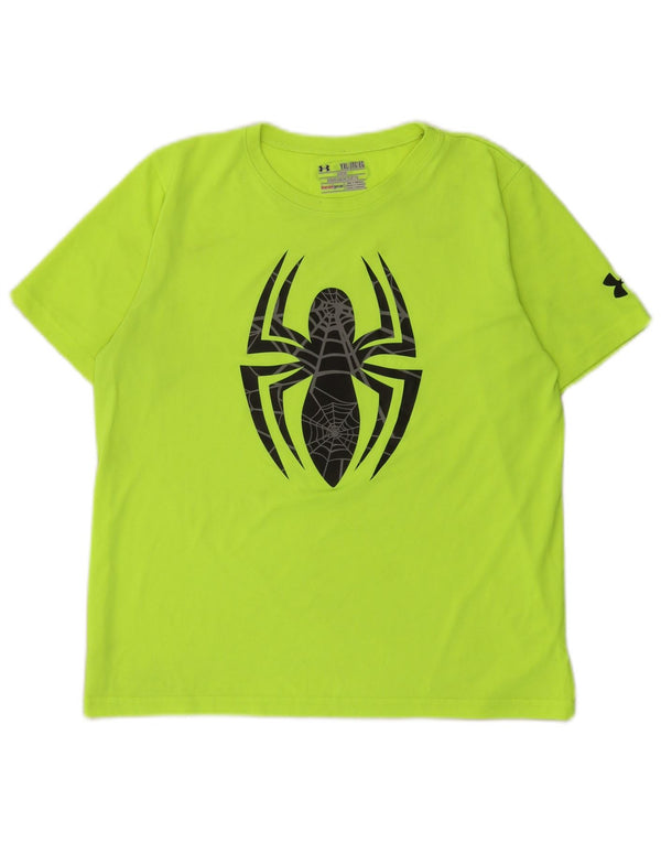 Tricou grafic Under Armour pentru băieți Heat Gear Top 13-14 ani XL verde