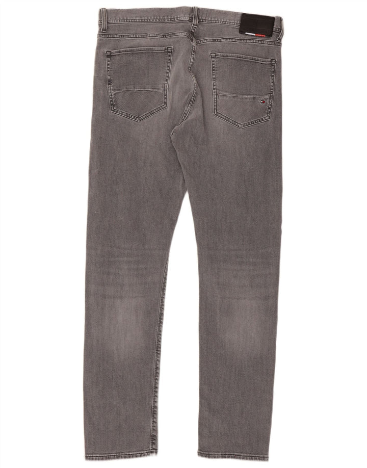 Blugi slim pentru bărbați Tommy Hilfiger W36 L32 bumbac gri