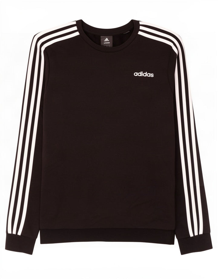 Hanorac pentru bărbați Adidas Jumper mic, negru, bumbac