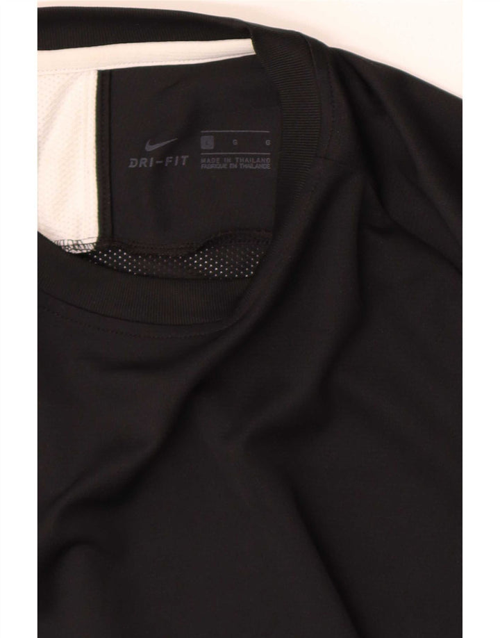 Tricou Nike Dri Fit pentru bărbați Top mare negru colorblock