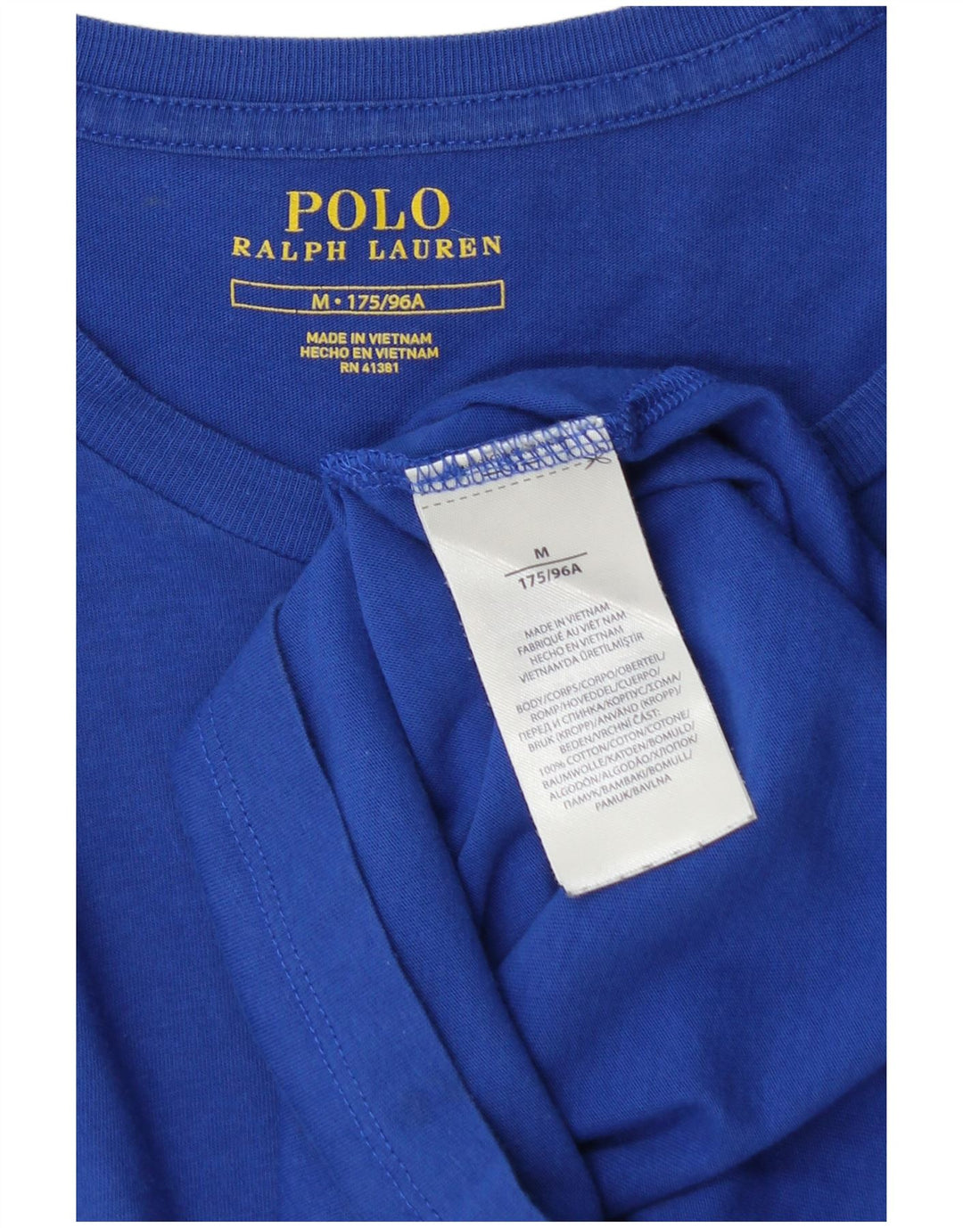 Tricou Polo Ralph Lauren pentru bărbați Top din bumbac albastru mediu