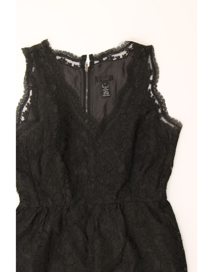 J. CREW Womens Sleeveless Lace Sheath Dress Small Black Polyester Vintage J. Crew and Second-Hand J. Crew from Messina Hembry 