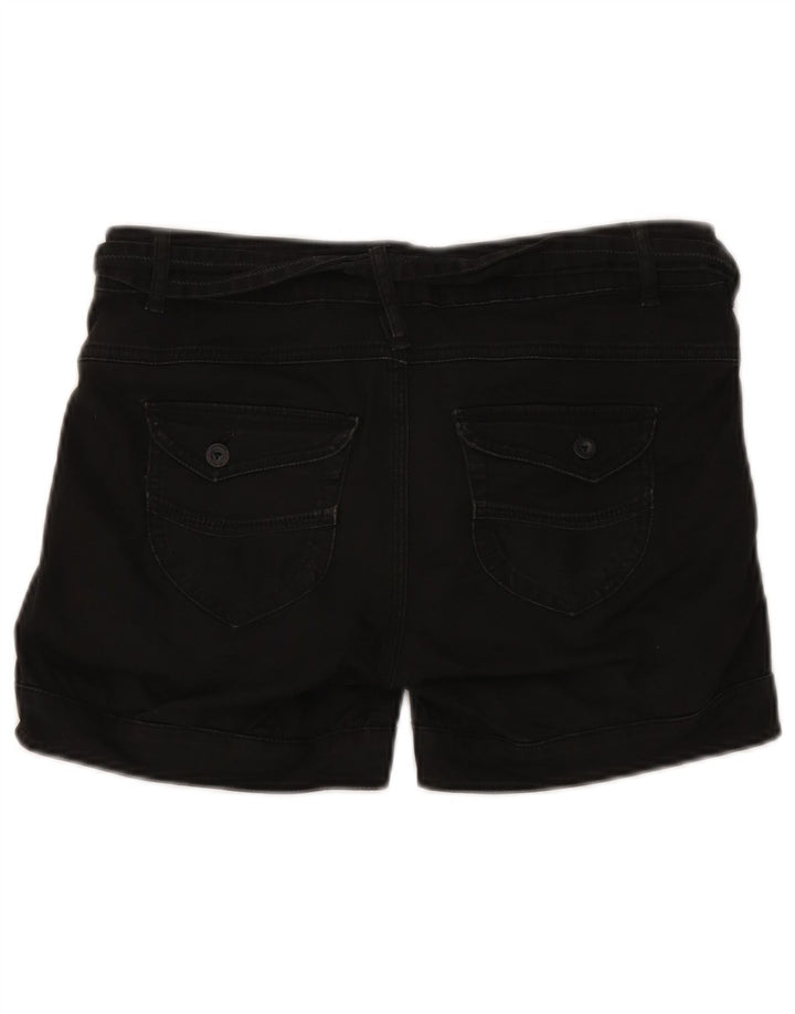 Pantaloni scurți chino pegged pentru femei Tommy Hilfiger W29 bumbac mediu negru
