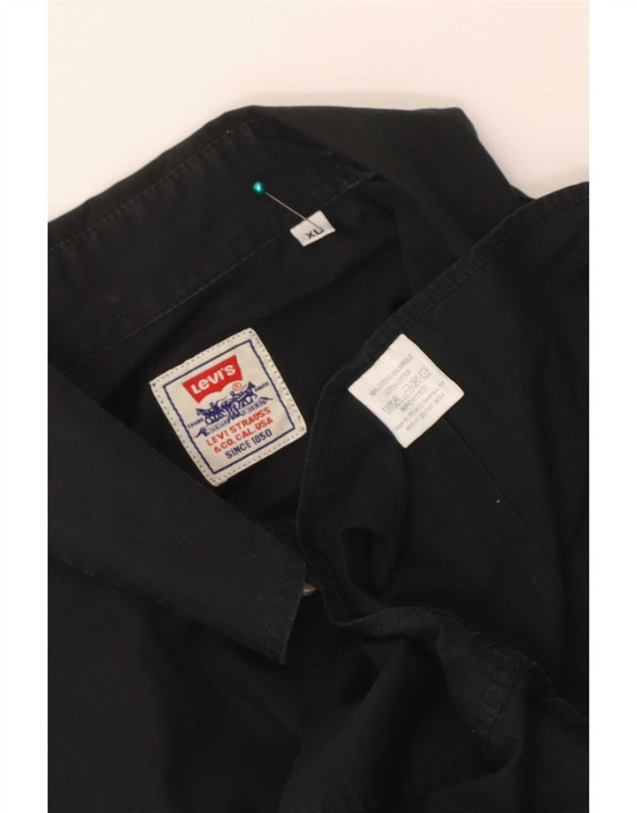 Cămașă pentru bărbați Levi's XL, bumbac negru