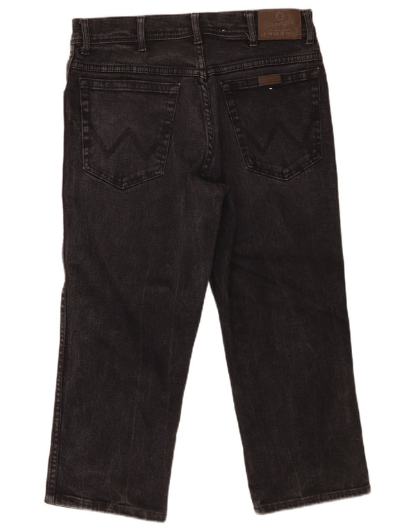 Blugi drepti Wrangler pentru bărbați Capri Regular Fit W34 L22 bumbac negru