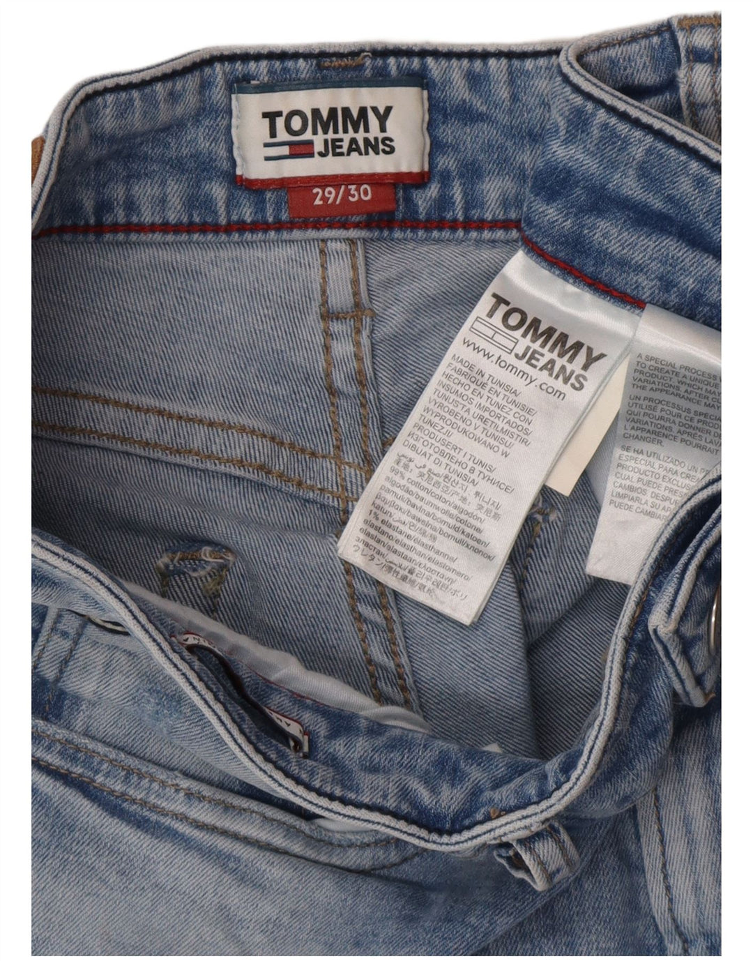 TOMMY HILFIGER Blugi slim pentru bărbați W29 L30 Bumbac albastru