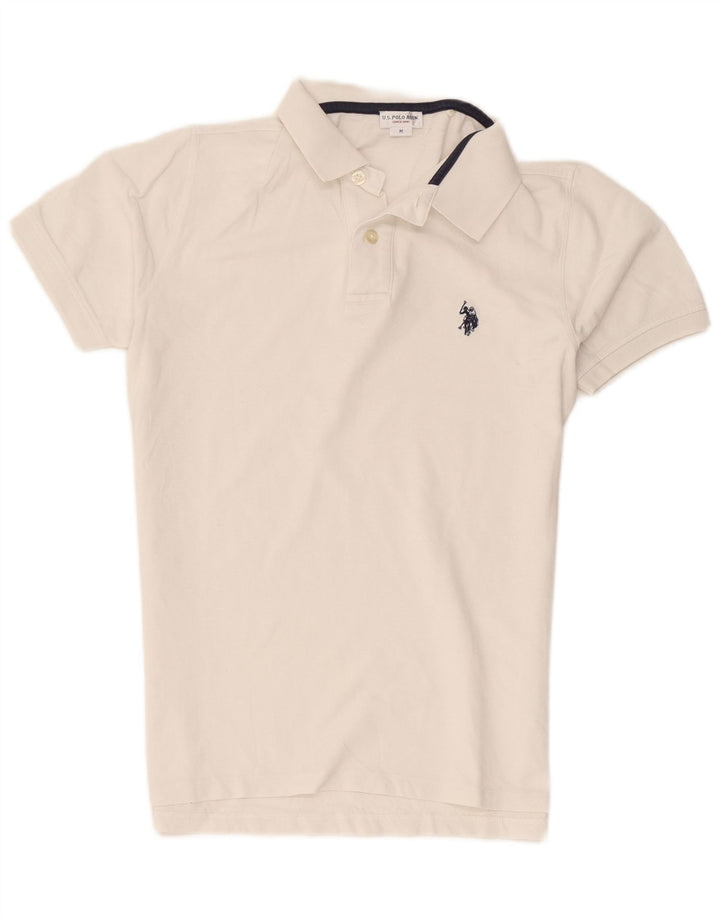 U.S. Polo Assn. Cămașă pentru bărbați alb mediu