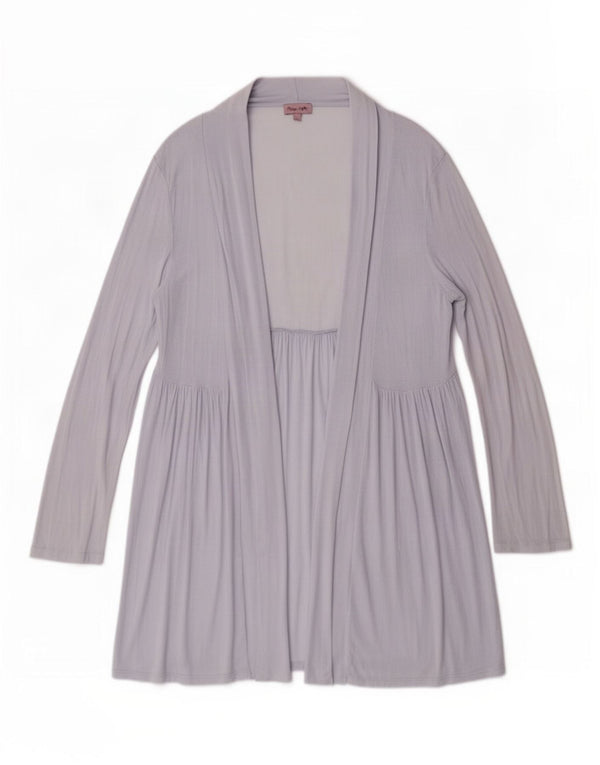 Phase Eight Womens Cardigan Longline Top UK 12 Medium Blue Viscose