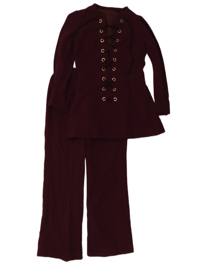 Costum 2 piese Vintage pentru femei IT 44 Medium W24 L29 Mov