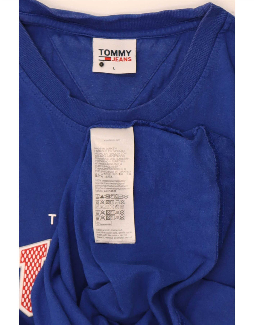 Tricou grafic Tommy Hilfiger pentru bărbați Top mare albastru