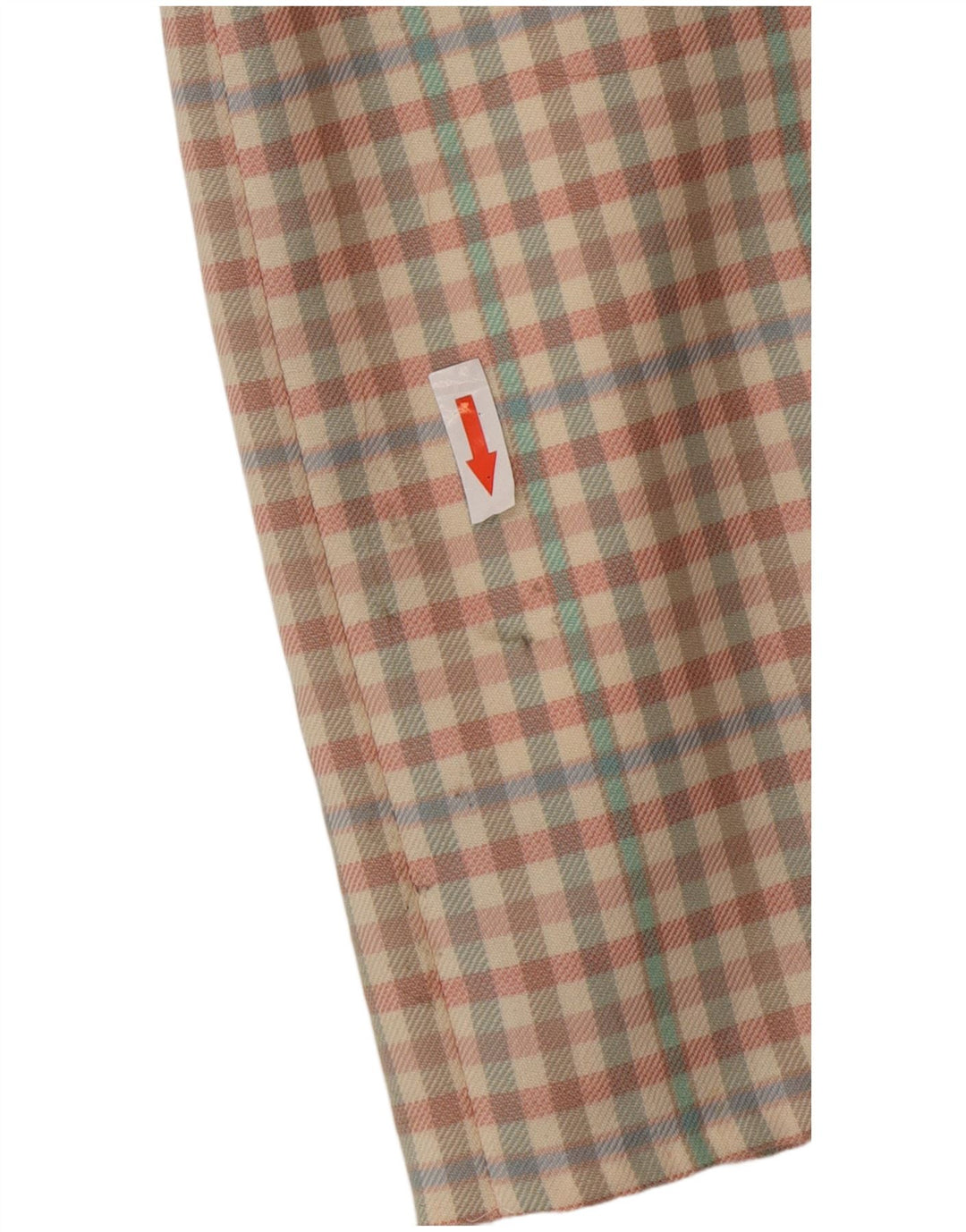 Fusta mini vintage pentru femei IT 42 Medium W26 Lână vichy multicoloră